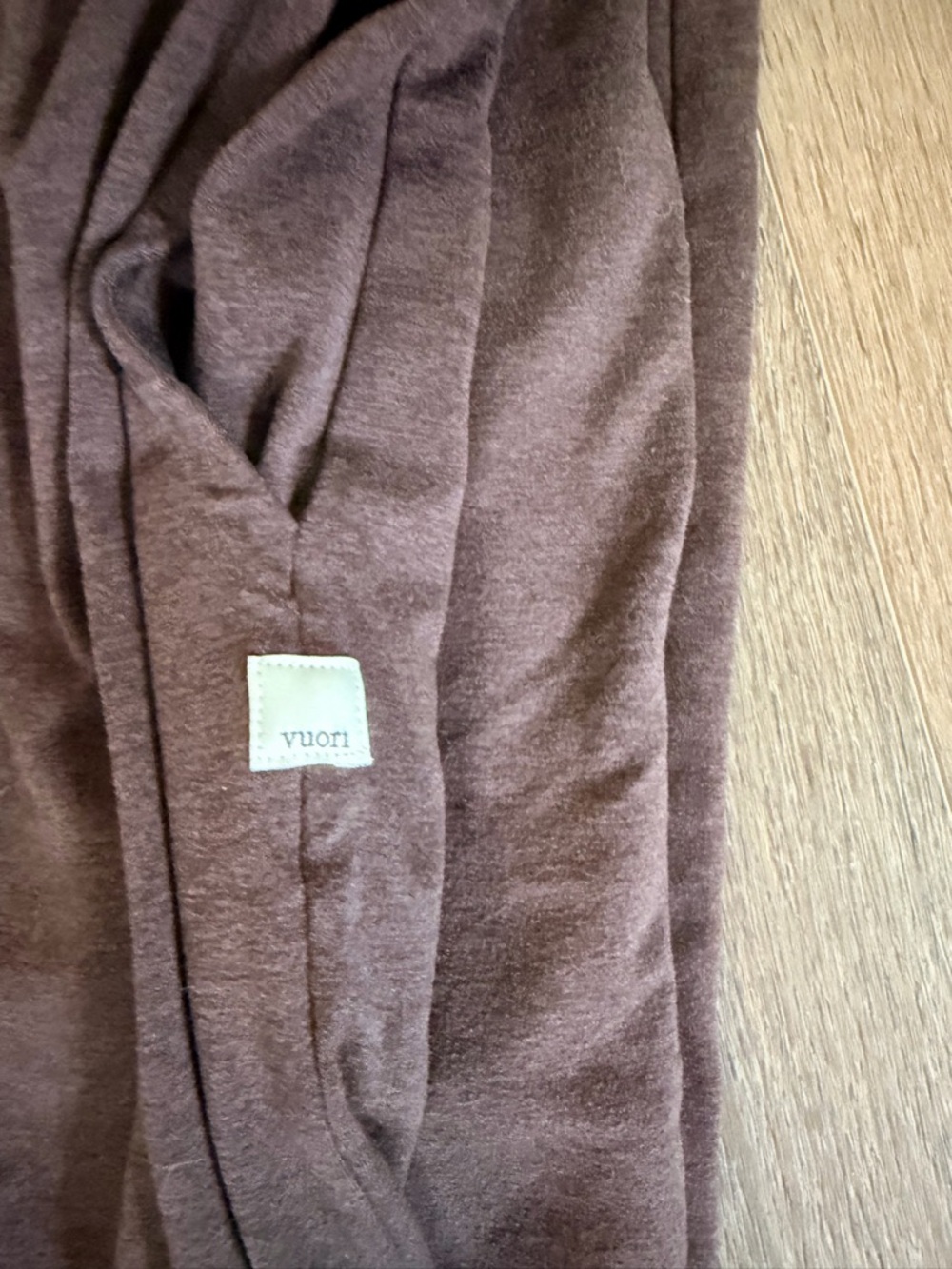 Vuori Brown Halo Hoodie with Logo Patch